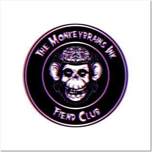 MonkeyBrainsINK misfits 3d parody button design! Posters and Art